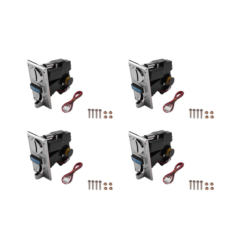 4X Coin Acceptor Various Coin-Operated Selector Slots, Compatible With Arcade Game Mechanics And Vending Machines 6031679536464