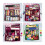 2X Glitter  &  Tool Storage Box,3-Layer Stackable Carry Tackle Box Sewing Box Organizer for Art 4