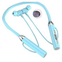 Wireless Headset Neck Type Stereo Noise Reduction Universal Plug-in Card Sport Ear Headset Mic,