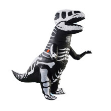 Traje InfláVel Dinossauro Esqueleto Carnaval Cosplay Festa Fancy Dress Roupas de AniversáRio para CriançAs