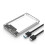 Caixa HDD Branca Transparente para Caixa RíGida Caixa de Disco RíGido de 2,5 Polegadas  para USB 3.0 Tipo-C 3.1 Caixa de Disco RíGido Externo 1