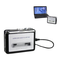 Reproductor de Casete Convertidor de Casete USB una MP3 Captura de Audio Reproductor de MúSica Grabadora de Casete de Cinta