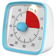 Visueller Timer mit Nachtlicht, 60-Minuten-Countdown-Timer für Kinder und Erwachsene, Zeitmanagement-Tool (Blau)