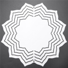 2 Pack 8 Inch 3D Sublimation Wind Spinner Blanks,Wind Powered Kinetic Sculpture,Double Sided Sublimation Wind Spinner