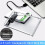 Caixa HDD Branca Transparente para Caixa RíGida Caixa de Disco RíGido de 2,5 Polegadas  para USB 3.0 Tipo-C 3.1 Caixa de Disco RíGido Externo 5