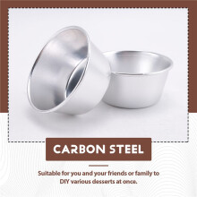 8 Stuks Individuele Mallen Puddingvormen Cups Chocolade Gesmolten Pannen Non-Stick Cupcake Cake Cookie Puddingvorm