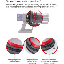 For  V11 SV14 SV15 Vacuum Cleaner Dust Bin Top Fixed Sealing Ring Replacement Attachment Spare Part Accessories