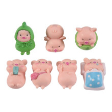 7 PçS Pig Plastic DIY Home Decoration Figurines Landscape Accessories Fairy Garden Miniatures Room Decor