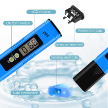 PH Meter, Digital PH Tester PH Meter for Water, 0-14 PH Testing Range PH Pen, Water Testing Kits for Drinking Water