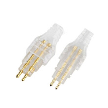 2 Pcs Earphone Cable Pin Audio Headphone Jack Plug Connector para HD650 HD600 HD580 HD25 Preto