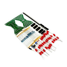 30 LEDs Electronic LED DIY Kit Double Layer PCB Board Components Soldering Practice Suite Red LED Red Light