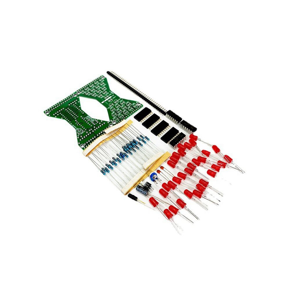 30 Leds Electronic Led Diy Kit Double Layer Pcb Board Components Soldering Practice Suite Red Led Red Light 6031550436531