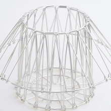 Multifunctional Folding Stainless Steel Variety Fruit Basket Gadget Hollow Fruit Basket Storage Basket