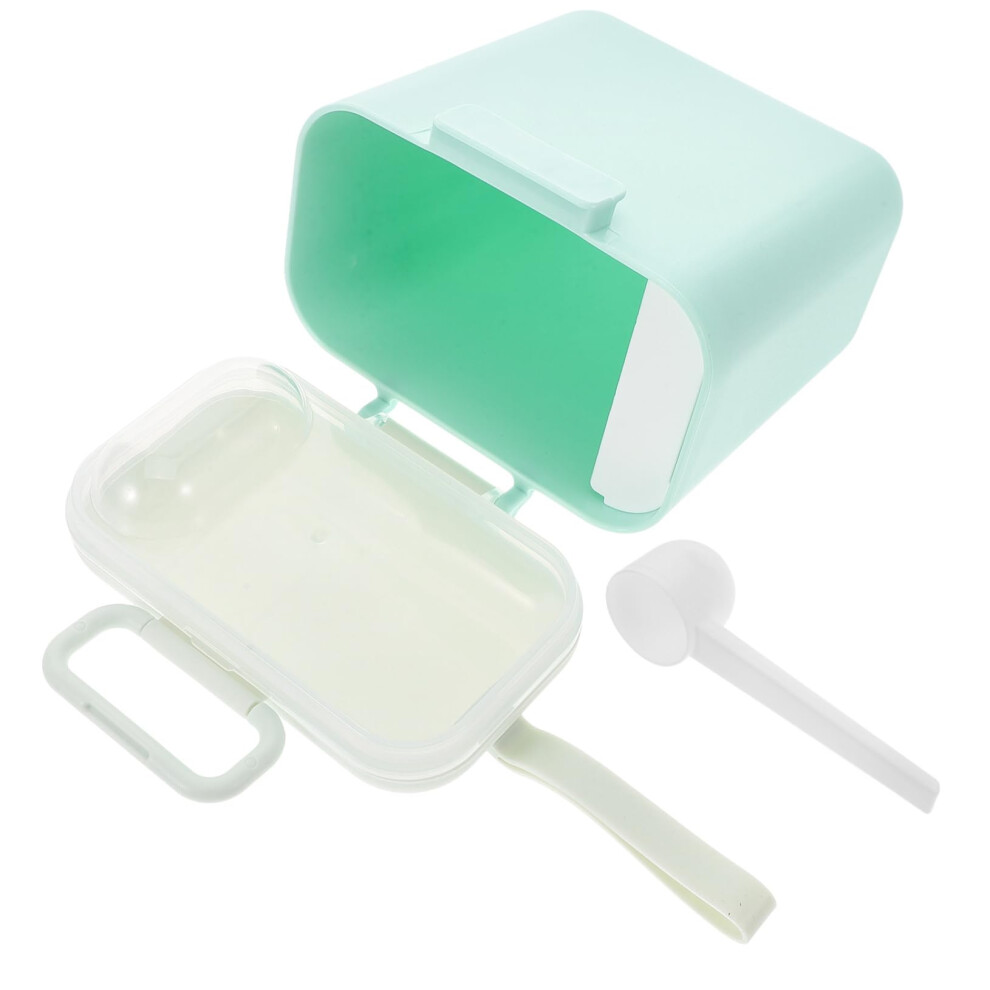 Baby Formula Dispenser With Scoop Airtight Leakproof Portable Milk Powder Container For Travel Light/Green