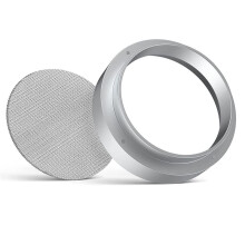 51mm Coffee Dosing Ring, Aluminum Coffee Dosing Ring with Puck Screen, Stainless Steel Espresso Sieve for Portafilter
