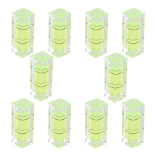 10 Sztuk Bubble Poziomica 10X10X29Mm Kwadratowe Poziomy do Ramek śCiennych Art WyśWietla Obraz WisząCy Statyw RV Pomiar