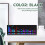 LED Music Spectrum Rhythm Lights Voice Sensor 1624 RGB Atmosphere Level Indicator with Clock Display(Wire Control) 3
