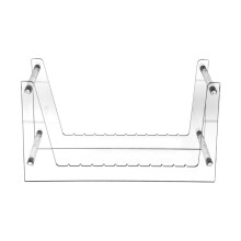 Clear Vinyl Record Stand Holder for Desktop Album Storage, Record Shelf Display for Desktop Pictures, Books