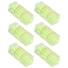 6 Sztuk Bubble Poziomica 10X10X29Mm Kwadratowe Poziomy do Ramek śCiennych Art WyśWietla Obraz WisząCy Statyw RV Pomiar
