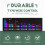 LED Music Spectrum Rhythm Lights Voice Sensor 1624 RGB Atmosphere Level Indicator with Clock Display(Wire Control) 2