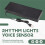 LED Music Spectrum Rhythm Lights Voice Sensor 1624 RGB Atmosphere Level Indicator with Clock Display(Wire Control) 5
