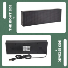 LED Music Spectrum Rhythm Lights Voice Sensor 1624 RGB Atmosphere Level Indicator with Clock Display(Wire Control)