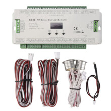 32CH ES32 PIR Sensor Stair Light Controller Human Body Infrared Inductive Stair Lamp Control for Single Color