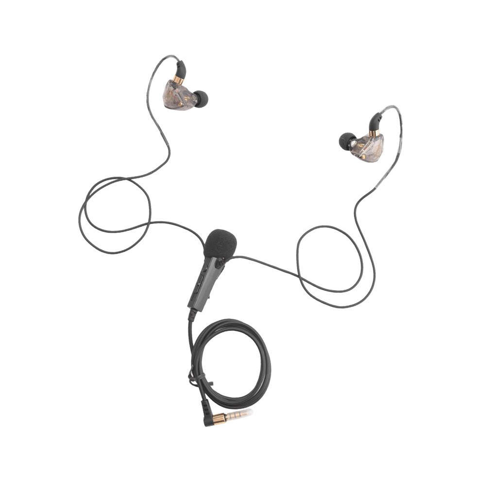 Hifi Wired Headphones With Microphone Noise-Cancelling Dynamic Earphones In Ear Earbuds Bass Headset For Sports(Black) Black 4852583373349