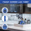 Digital Bathroom Clock Waterproof Shower Clock Timer Temperature Humidity Visual Countdown Timer Wall Clock 5