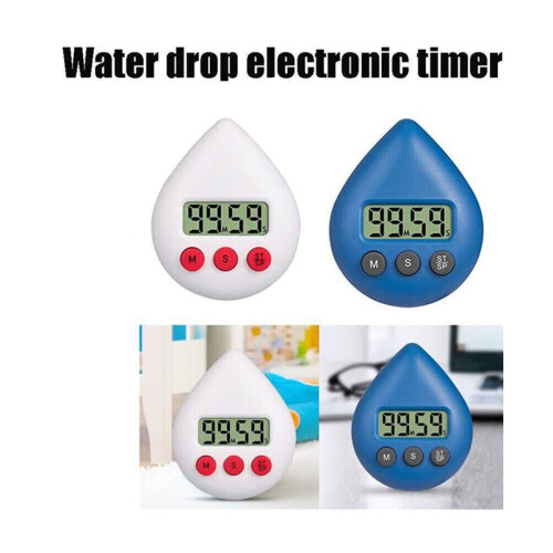 Digital Clock Timer Temperature Humidity Visual Countdown Timer Wall Clock White