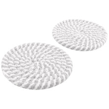 8 Pcs Drink Coasters with Holder, 4 Colors Absorbent Coasters for Drinks, Cotton Woven Coaster Set for Home Decor B
