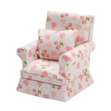 1:12 Scale Miniature Doll House Furniture Cloth Sofa Single Sofa Dollhouse Furniture Living Room Dollhouse Decoration