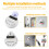 Digital Clock Timer Temperature Humidity Visual Countdown Timer Wall Clock White 4