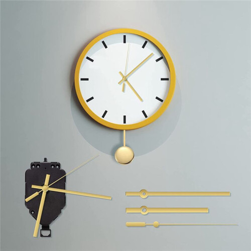 Wall Silent Pendel Quartz Clock Movement, Pendelklocka Mekanism Delar Motorbyte DIY Reparationsdelar 1