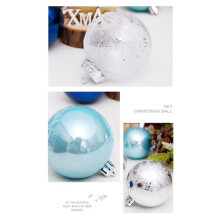 30 Stks Kerstballen 6 Cm voor Boom Blauwe Kerstballen Plastic Kerstboom Ornamenten Decoraties Thuis Hangers