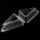 100Pcs Triangle Cheesecake Boxes Slice Cake Box Triangle Pie Holders Cake Boxes for Bakery Party Wedding 9