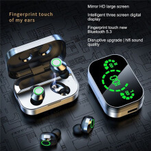 TWS 5.3 -Koptelefoon Draadloze Hoofdtelefoon 9D Stereo Sport Waterdichte Oordopjes Headsets Oplaaddoos met Microfoon