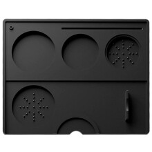 Espresso Tamping Mat Silicone Coffee Tamper Mat Coffee Pad Tamp Station for Barista Tool Bar Espresso Accessory-Black