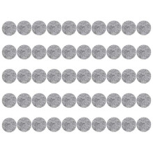 100Pcs Round Shaped Table Chair Furniture Leg Mat Pad Gray Wood Floor Protector Pads