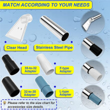 Extractor Hand Wand with Clear for Upholstery & Carpet Cleaning,Car Detailing Vacuum Wand for Portable Extractors A