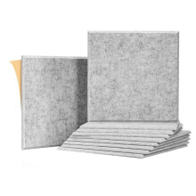 Lot de 10 Panneaux InsonoriséS pour Murs, Panneaux Acoustiques Auto-AdhéSifs 12 X 12 X 0,4 Po pour Studio D'Enregistrement, Bureau, Maison, A