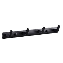 Key Holder for Wall, Black Wall Hooks for Hanging Wall Decoration, Suitable for Office Hallway Foyer Kitchen Bathroom-A