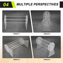Acrylic Claw Clip Organizer Holder,360Degree Rotating Claw Clip Holder and Storage,Hair Clip Organizer Display for Women