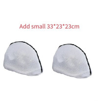 2 Pcs Mesh Laundry Bag for Trainers/Shoes Boot with Zips for Washing Machines Travel Clothes Organizer Bags, Medium