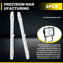 R7S Halogenlampa 118Mm 200W 230V Halogenstav R7S Halogenlampa R7S Dimbar Halogenlampa 6Pack