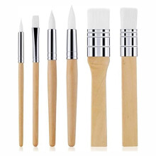 6-Teiliges Pinsel-Set, Nylon-Pinsel, Malpinsel-Set in Verschiedenen Formen, ArtSupplies für die Acryl-Aquarellmalerei