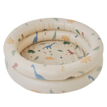 114cm Baby Inflatable Swimming Pool Toy Outdoor Pool Round Children'S Pool Room Bathing Pool Swimming Ring Beige