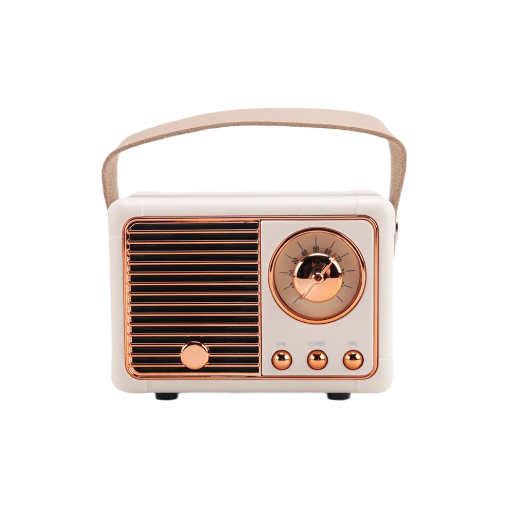 Retro Speaker Hm11 Classical Retro Music Player Sound Stereo Portable Travel Music Player Beige 6031511795431