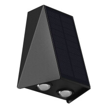 Solar Wall Light Outdoor -Down Lighting LED Lamp Solar Wall Washing Lights for Courtyard Garden 3 Light