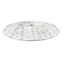 90cm Christmas Trees Skirt Faux Fur Carpet Snowflake White Plush Mat for Home Xmas Tree New Year Decor Apron Ornament